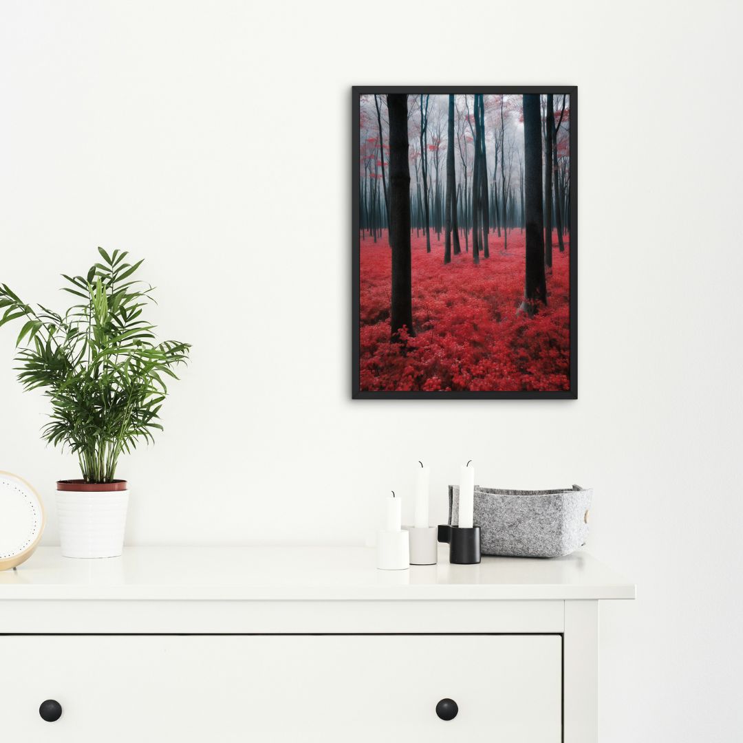 Red Forest Poster