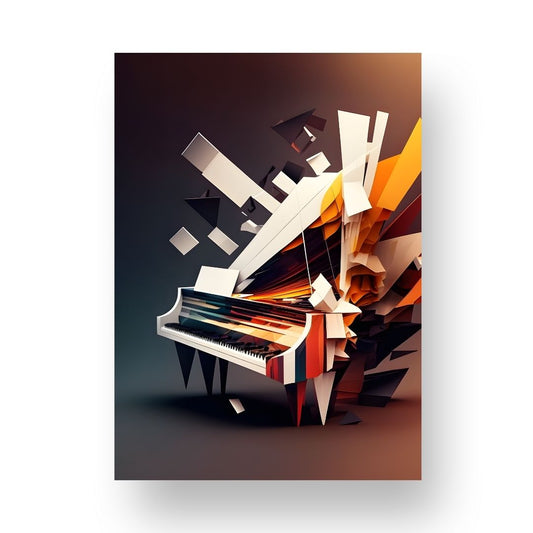 Piano Poster - Abstract 4