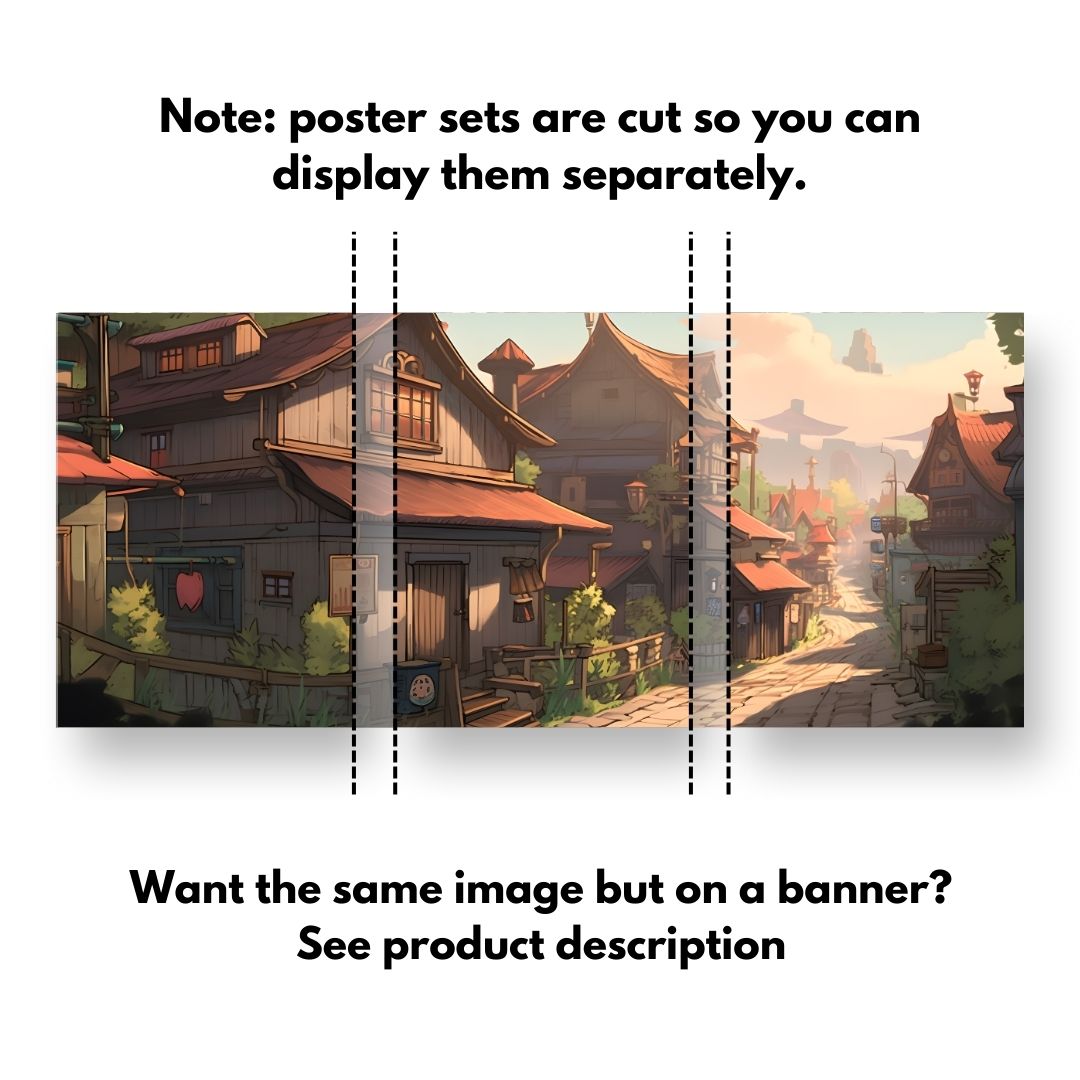 Poster Set Village 1