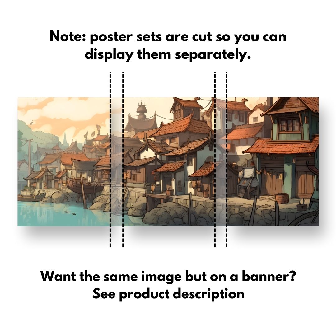 Poster Set Village 2