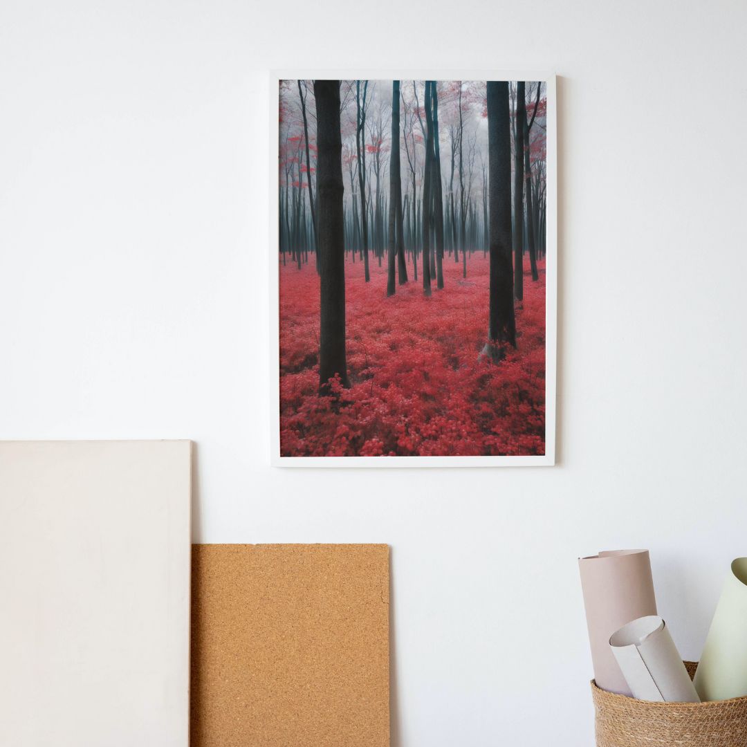Red Forest Poster