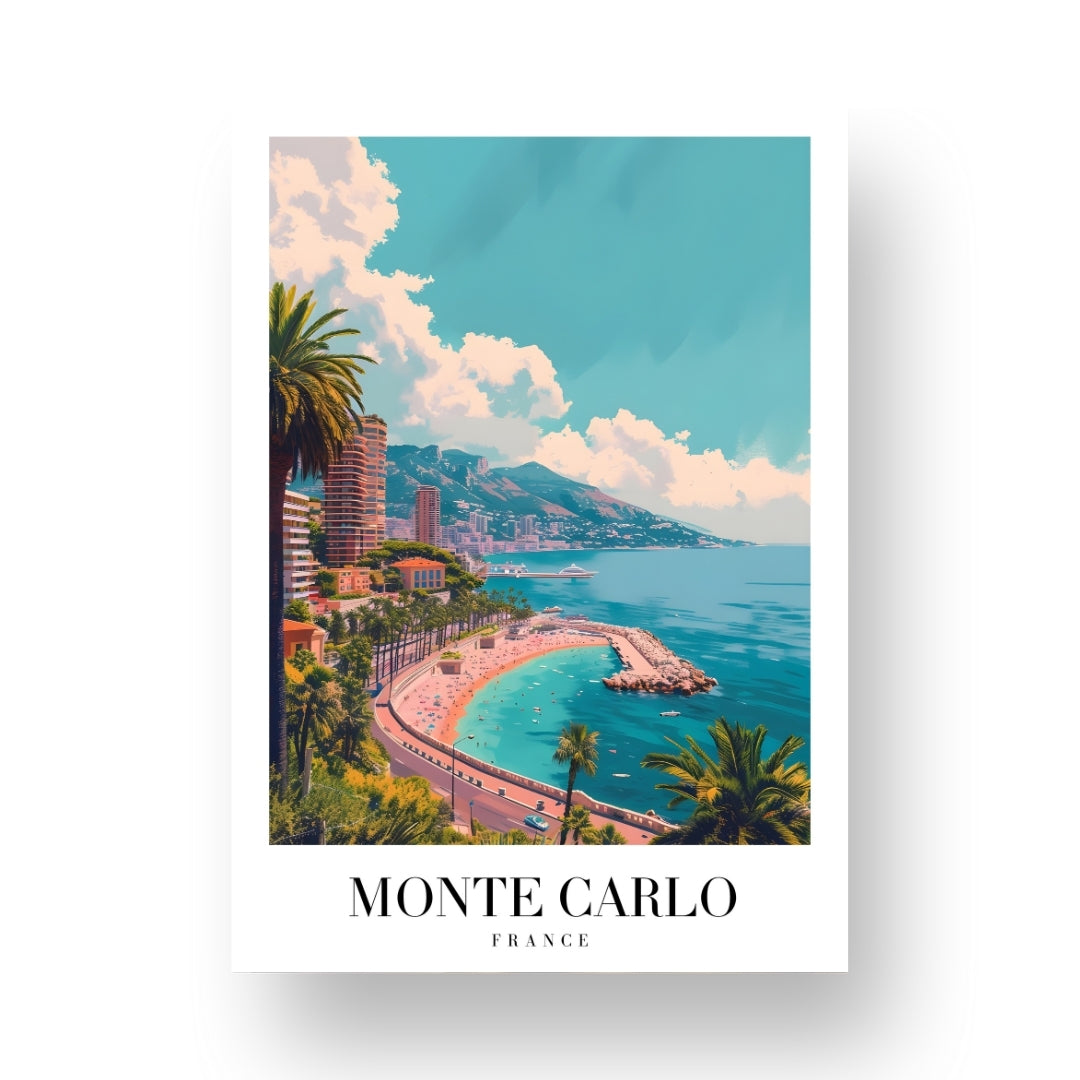 Monte Carlo - France Poster