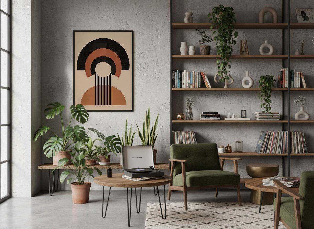 Terracotta Layered Portal Poster