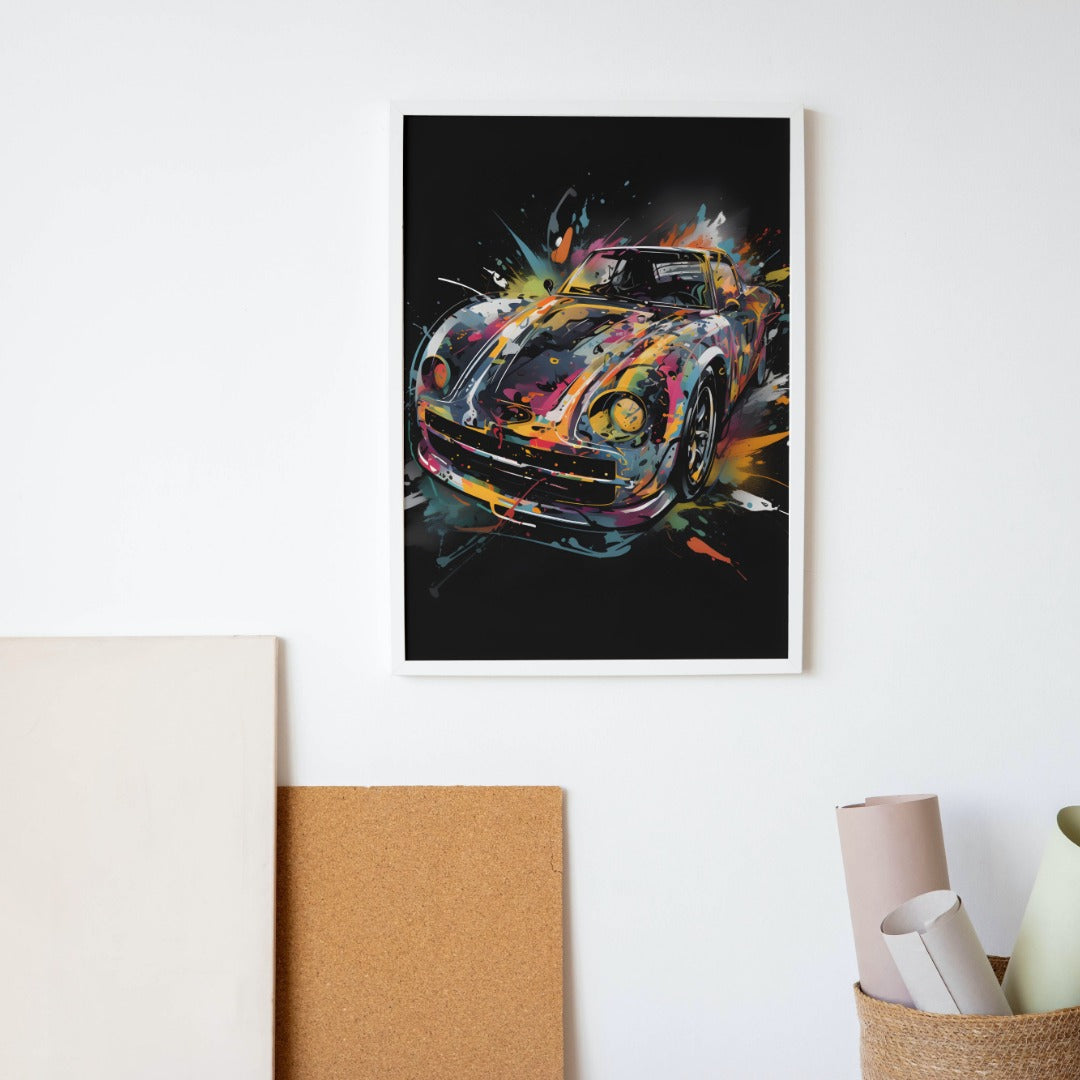 Abstract Car Poster 1
