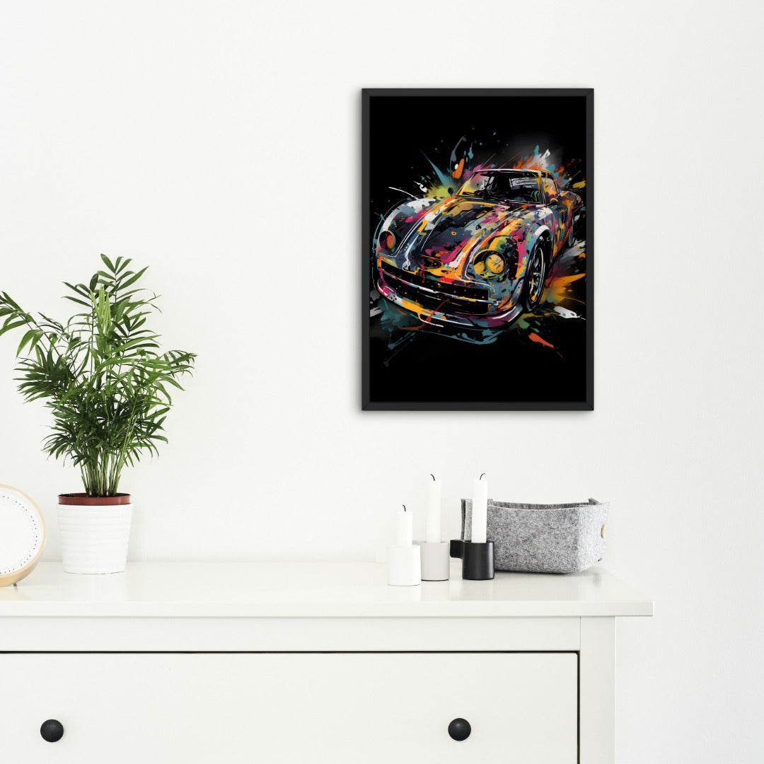 Abstract Car Poster 1