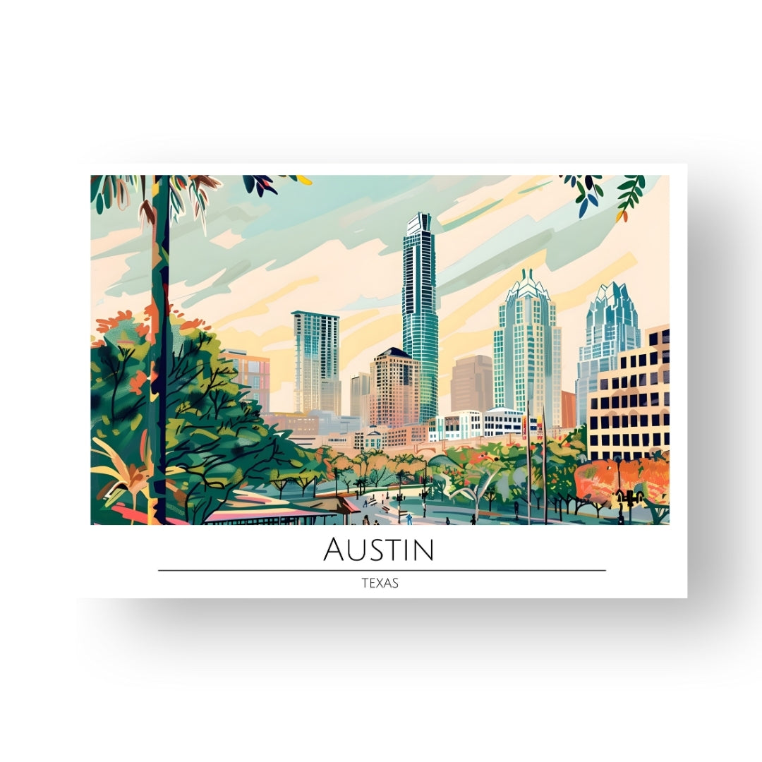 Austin - Texas Poster