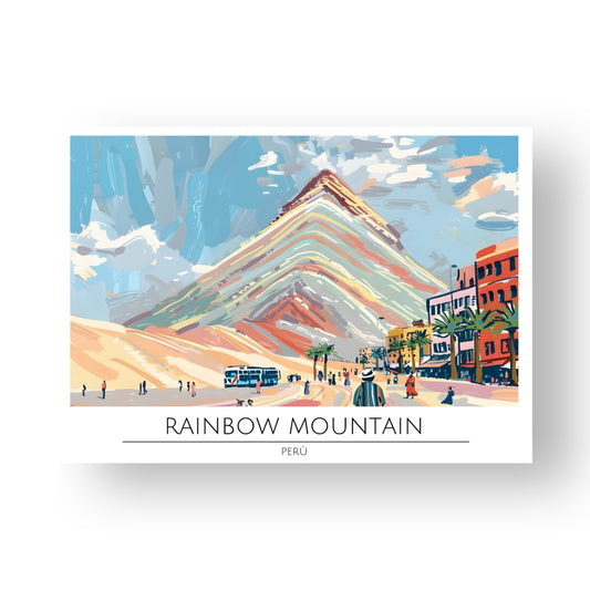 Rainbow Mountain - Perù Poster