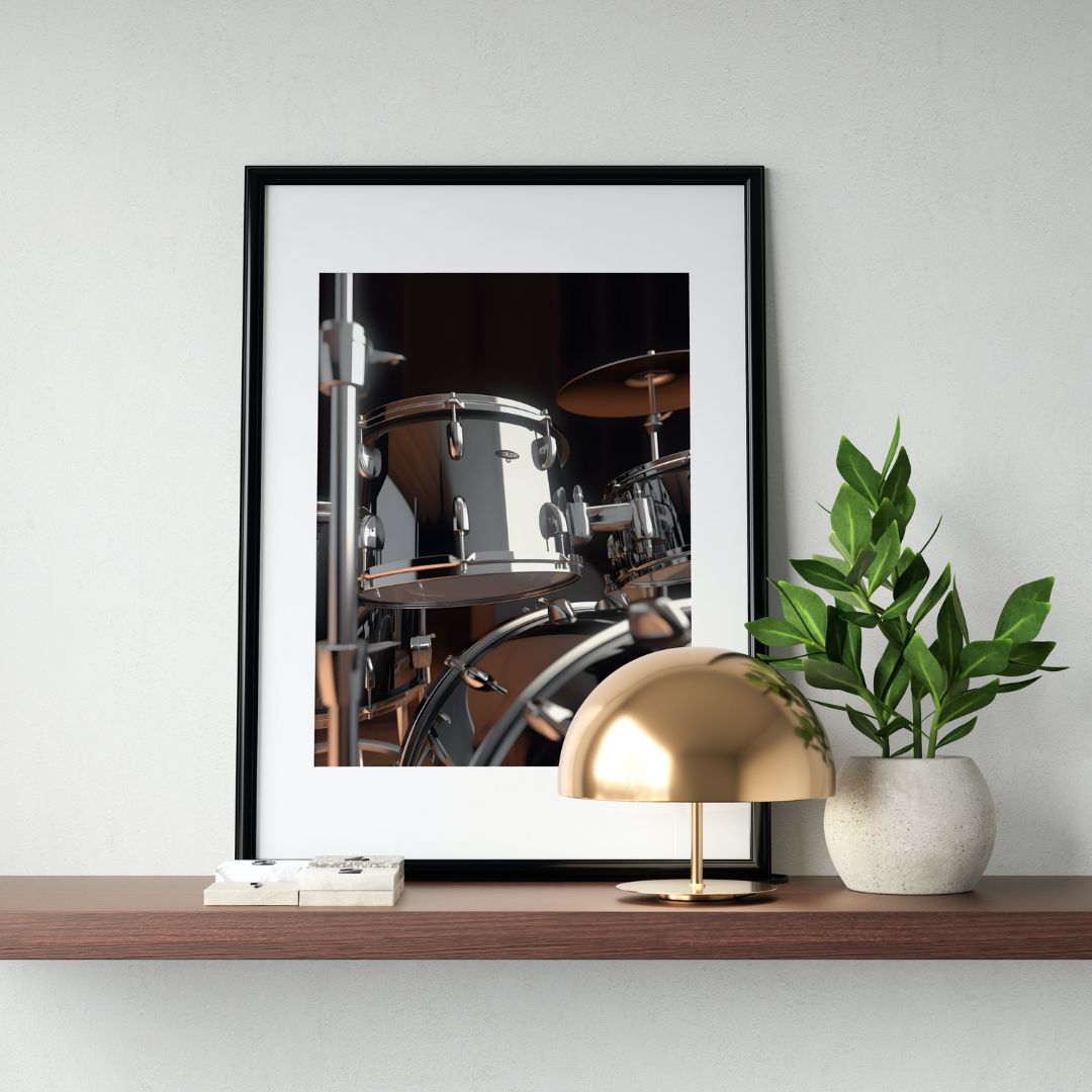 Drums Poster - Minimalistic 8