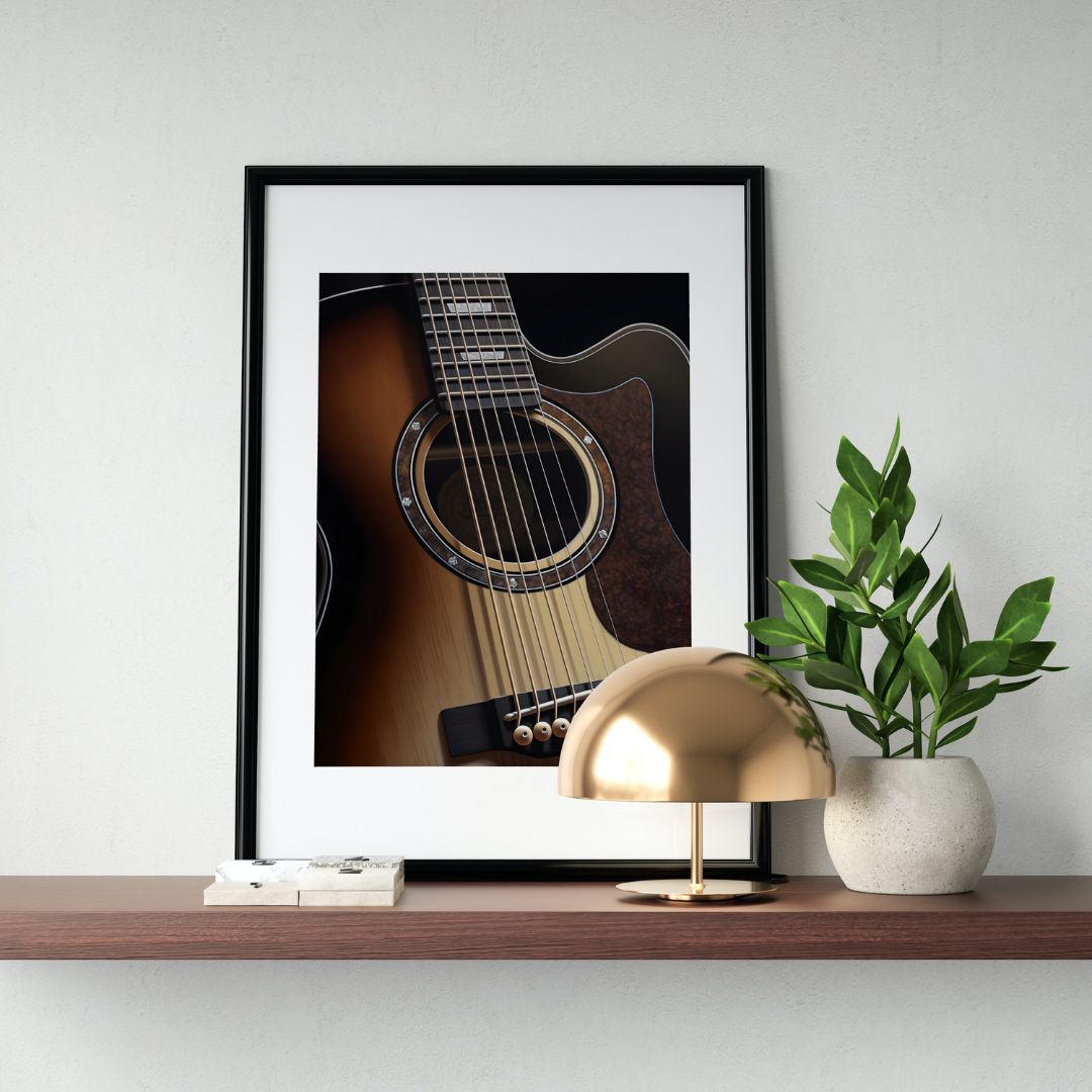 Guitar Poster - Minimalistic 6