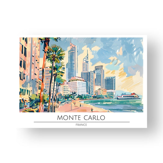 Monte Carlo - France Poster