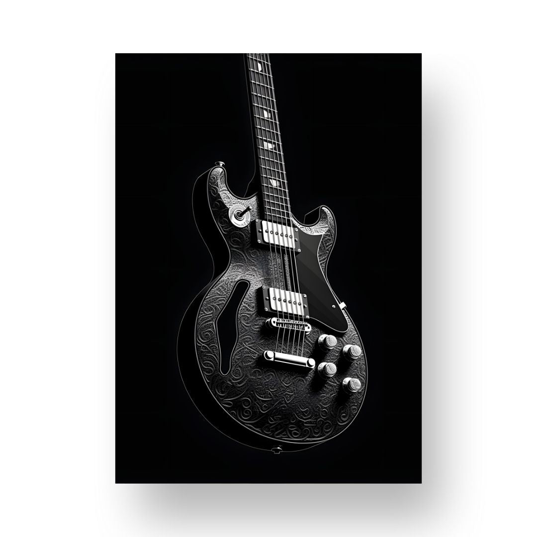 Guitar Poster - Minimalistic 3