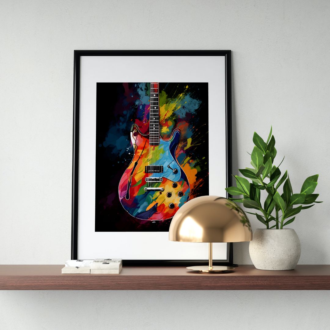 Guitar Poster - Abstract 4