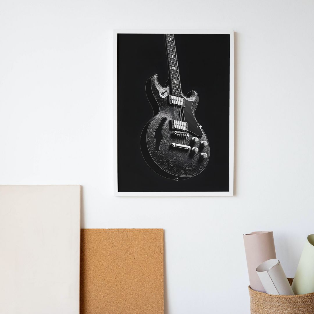 Guitar Poster - Minimalistic 3