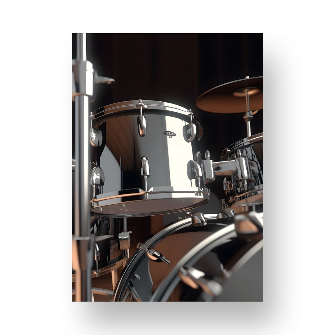 Drums Poster - Minimalistic 8