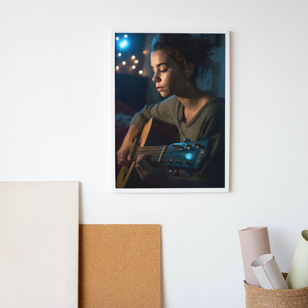 Guitar Poster - Realistic 3