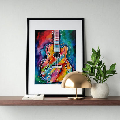 Guitar Poster - Abstract 8