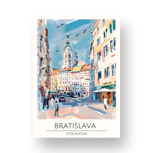 Bratislava - Stockholm Poster