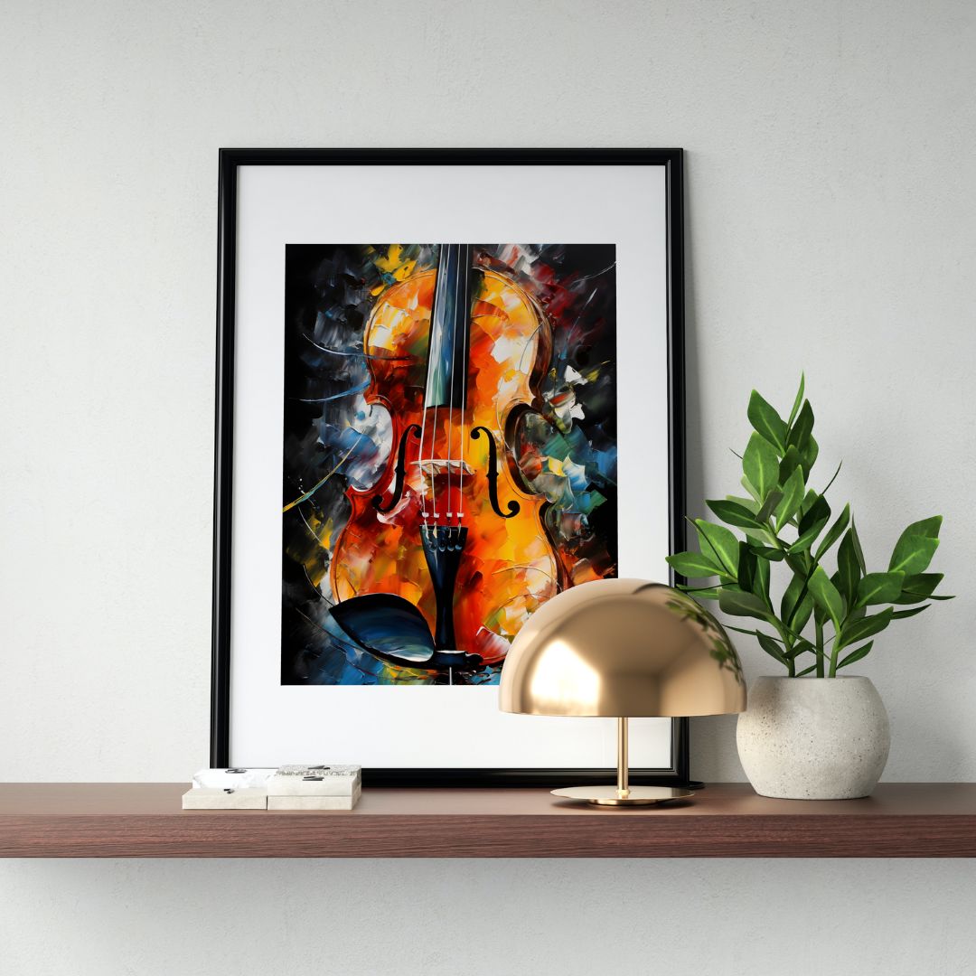 Violin Poster - Abstract 8