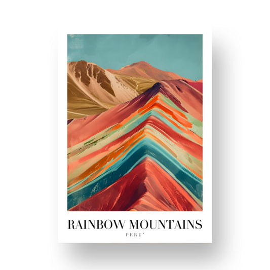 Rainbow Mountains - Peru Poster