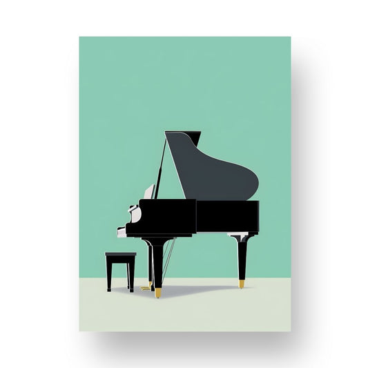 Piano Poster - Minimalistic 7