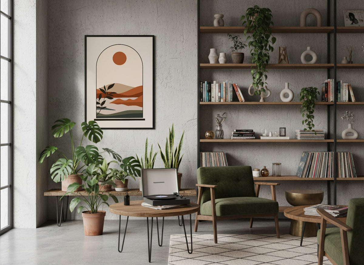 Rust Arch Layered Desert Poster