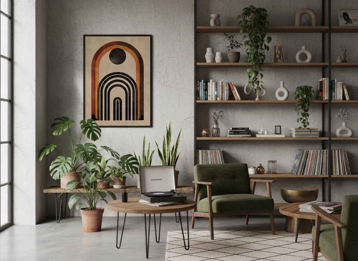 Rust Nested Archway Poster
