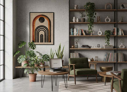Rust Nested Archway Poster
