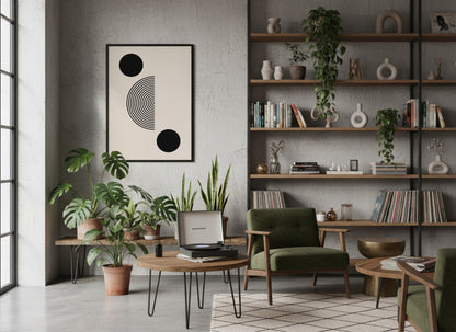 Black Circle Balance Poster