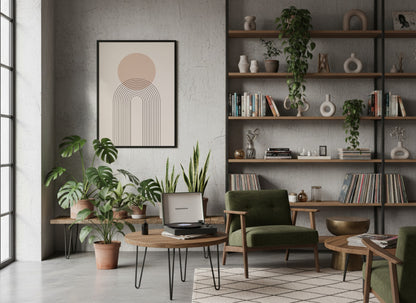 Blush Sun Arch Line Poster