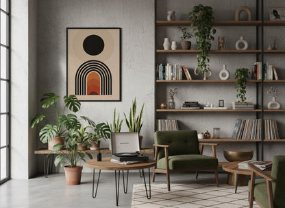 Black and Rust Portal Poster