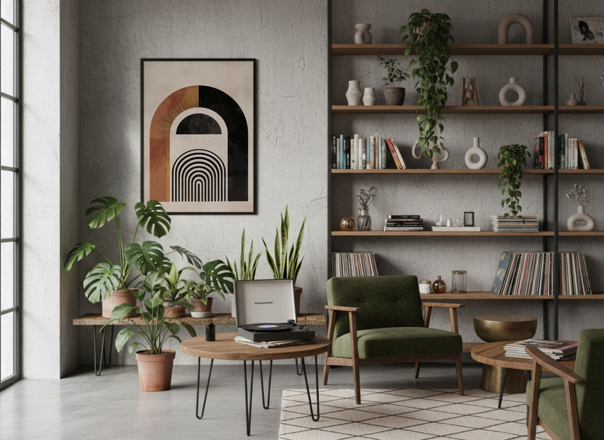Brown Textured Archway Poster