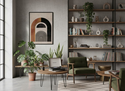 Brown Textured Archway Poster