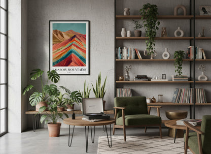 Rainbow Mountains - Peru Poster