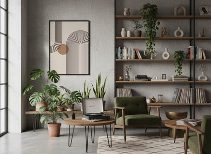 Ochre Dot Twin Arch Poster