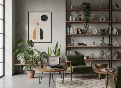 Terracotta Minimal Columns Poster