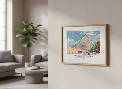 Rainbow Mountain - Perù Poster