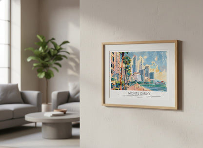 Monte Carlo - France Poster