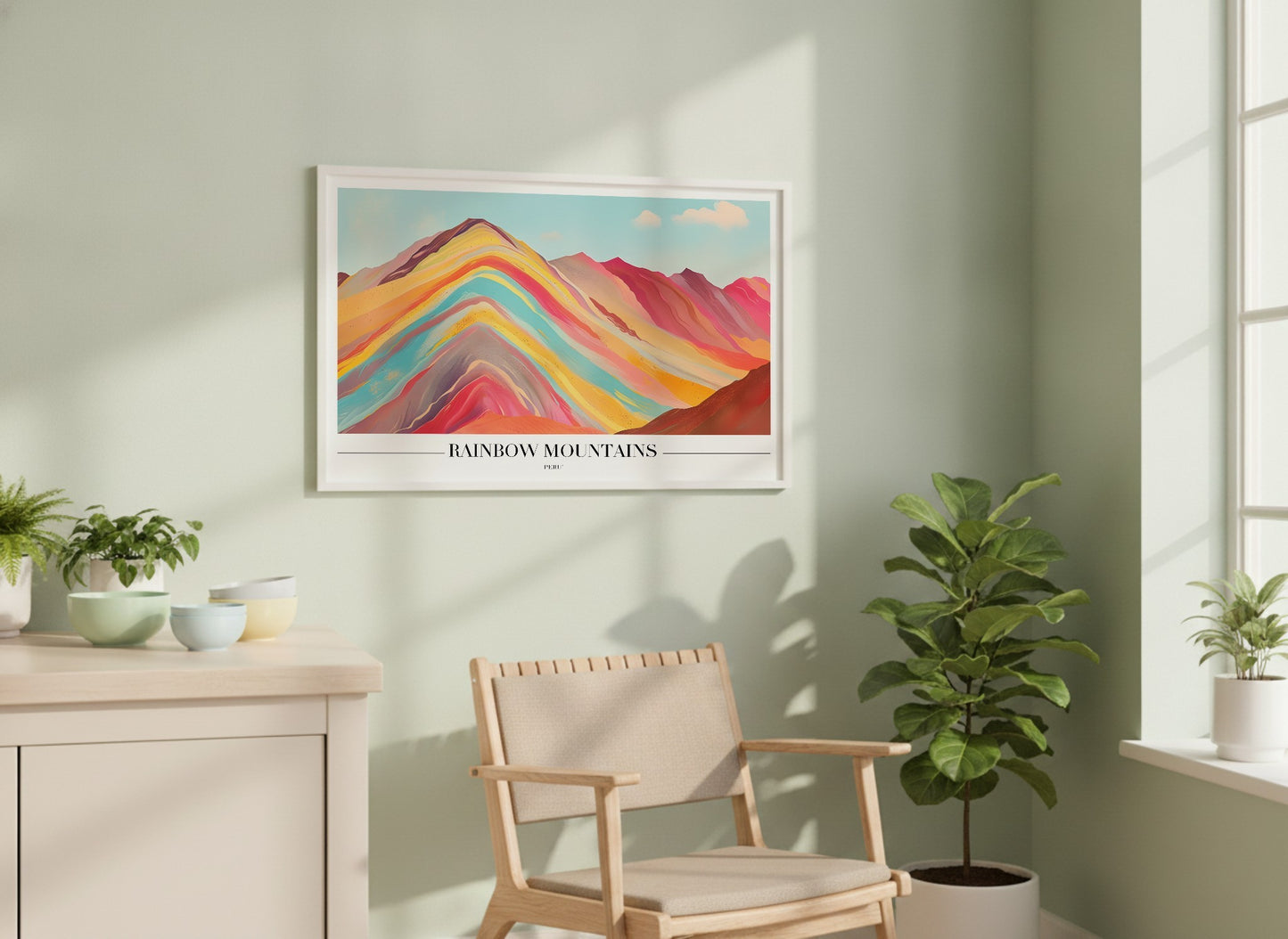 Rainbow Mountains - Peru Poster