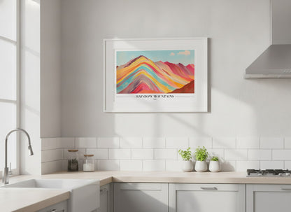 Rainbow Mountains - Peru Poster