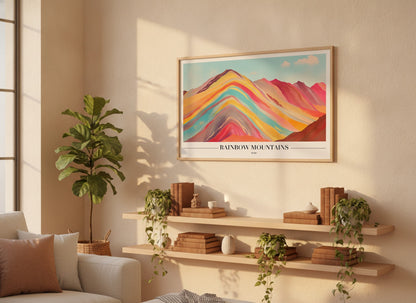 Rainbow Mountains - Peru Poster