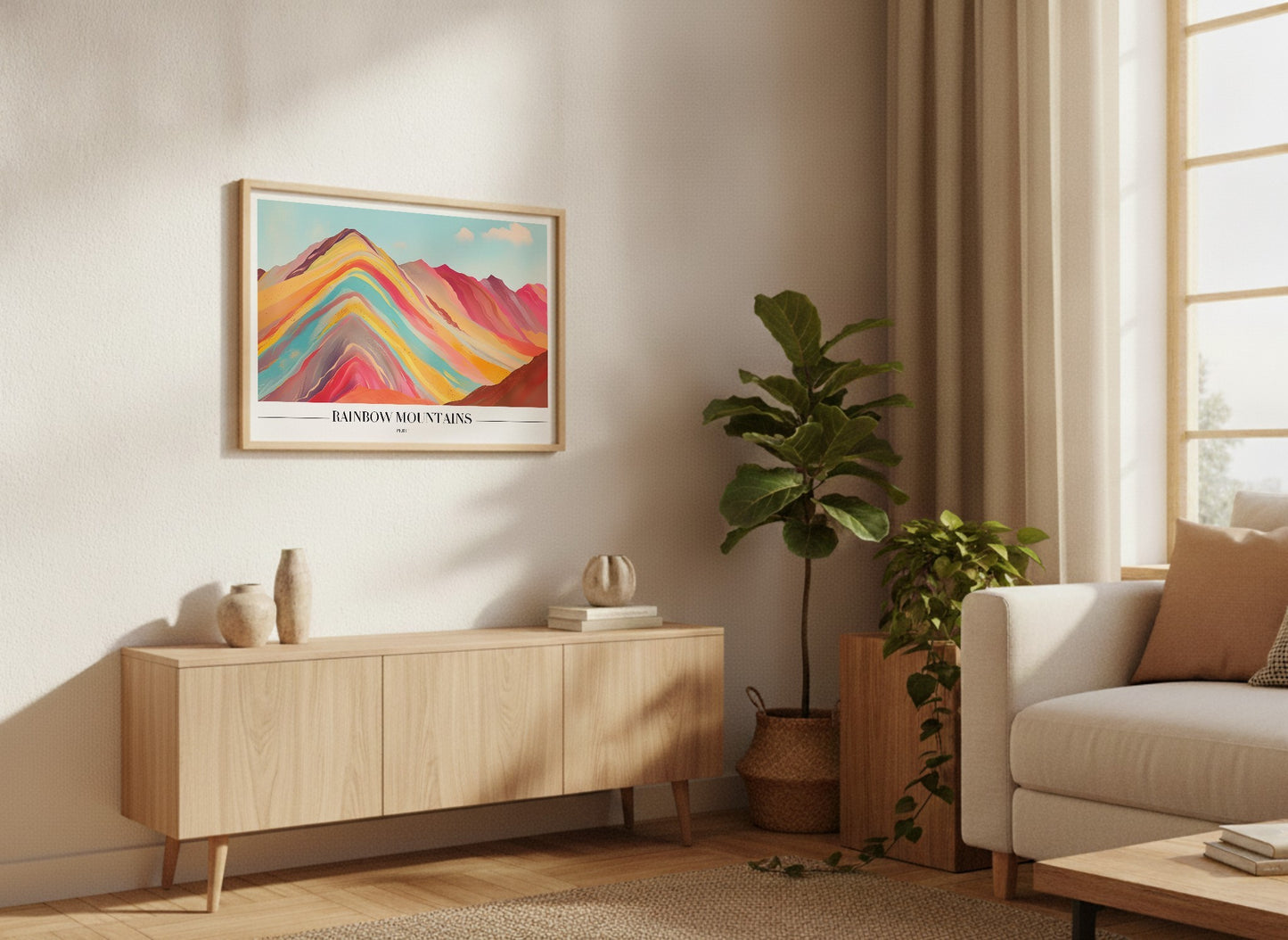 Rainbow Mountains - Peru Poster