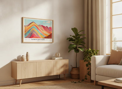 Rainbow Mountains - Peru Poster