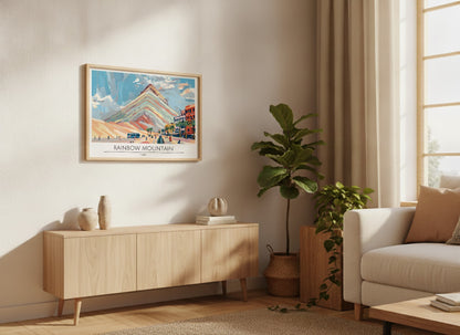 Rainbow Mountain - Perù Poster