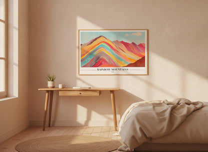Rainbow Mountains - Peru Poster