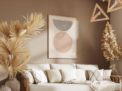 Blush Circle Half-Moon Poster
