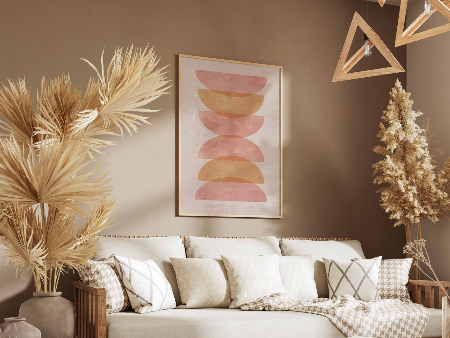 Blush Stacked Bowls Poster