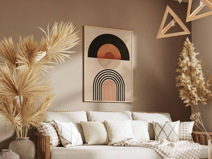 Terracotta Sunset Arch Poster