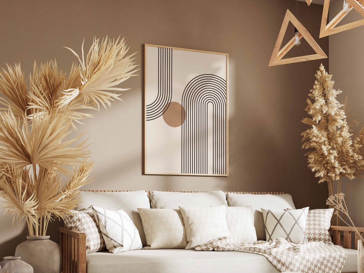 Ochre Dot Twin Arch Poster
