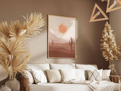 Blush Desert Sunset Poster