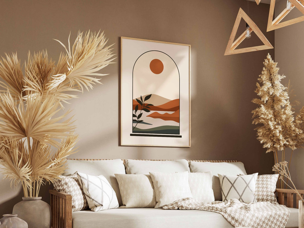 Rust Arch Layered Desert Poster